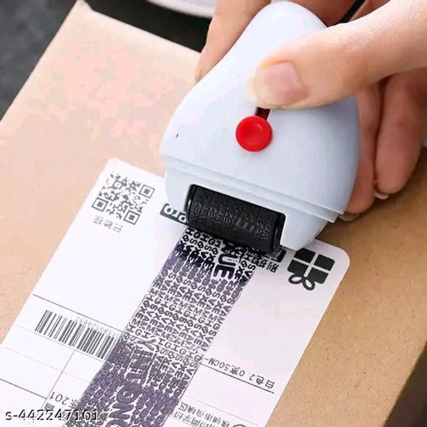 2 in 1 Identity PCENFAP001 Protection Roller Stamp with Retractable Box Opener for Mail, ID Blackout, Privacy Confidential for Guard Privacy Information BlockoutName: 2 in 1 Identity Protection Roller Stamp with Retractable Box Opener for Mail, ID Blackout, Privacy Confidential for Guard Privacy Information BlockoutMaterial: PlasticInk Colour: BlackSelf Inking: YeS
