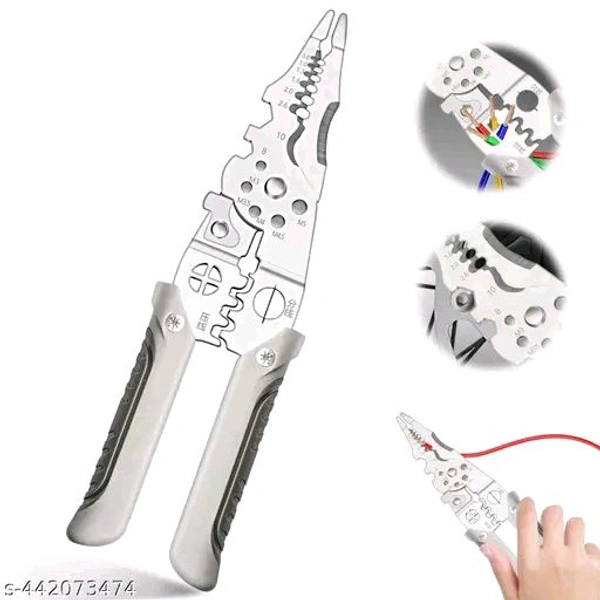 Multifunctional Wire Stripper Crimper Cable Cutter Pliers, 2024 New Multifunctional Wire Stripper Crimper Cable Cutter Plier,Adjustable Wire Strippers and Crimping Tool for Stripping Crimping CuttingName: Multifunctional Wire Stripper Crimper Cable Cutter Pliers, 2024 New Multifunctional Wire Stripper Crimper Cable Cutter Plier,Adjustable Wire Strippers and Crimping Tool for Stripp
