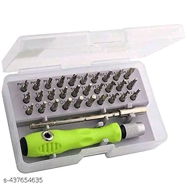 32 In 1 Interchangeble Multipurpose Mini Screwdriver Set With Magnetic Flexible Extension Rod For Home Appliance Laptop Mobile Computer Toll KitName: 32 In 1 Interchangeble Multipurpose Mini Screwdriver Set With Magnetic Flexible Extension Rod For Home Appliance Laptop Mobile Computer Toll KitType: Pliers & PincersNet Quantity (N): Pack Of 1【32 In 1 small Screwdriver Set 】The mini 