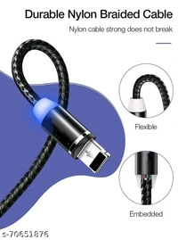 A,infotech 3in1 1 m Magnetic Charging Cable (Compatible with charging, Black, One Cable) Name: A,infotech 3in1 1 m Magnetic Charging Cable (Compatible with charging, Black, One Cable) Brand: EWELLMaterial: OthersNet Quantity (N): 1Type: USB CableMaterial: Others Multipack: 1 Type: USB Cable 3 in 1 Magnetic Charging Cable Zinc Alloy, Multi Magnetic Fast Charger Cable Nylon Braided w