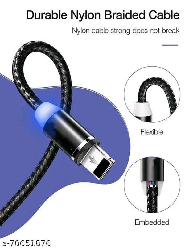 A,infotech 3in1 1 m Magnetic Charging Cable (Compatible with charging, Black, One Cable) Name: A,infotech 3in1 1 m Magnetic Charging Cable (Compatible with charging, Black, One Cable) Brand: EWELLMaterial: OthersNet Quantity (N): 1Type: USB CableMaterial: Others Multipack: 1 Type: USB Cable 3 in 1 Magnetic Charging Cable Zinc Alloy, Multi Magnetic Fast Charger Cable Nylon Braided w