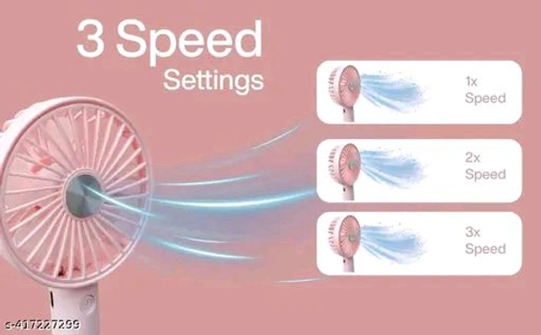 X4Cart PCENFAP006 Portable USB Mini Hand Fan - 3 Speeds, 1200 mAh Rechargeable Battery - Ideal for Indoor, Outdoor, Home, Office, Kitchen, Makeup & Travel Use (Pink, X1)Name: X4Cart Portable USB Mini Hand Fan - 3 Speeds, 1200 mAh Rechargeable Battery - Ideal for Indoor, Outdoor, Home, Office, Kitchen, Makeup & Travel Use (Pink, X1)Net Quantity (N): Pack Of 1