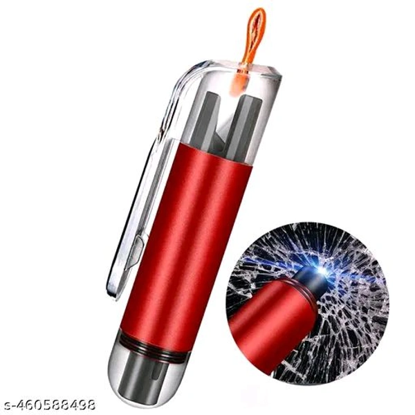 Car Emergency Window Breaker Seat Belt Cutter Aluminium Alloy Car Glass Breaker with LED KeychainName: Car Emergency Window Breaker Seat Belt Cutter Aluminium Alloy Car Glass Breaker with LED KeychainFast Charge: NoUSB Charging: NoColor: RedNet Quantity (N): 1EASY 2 IN 1 EMERGENCY WINDOW BREAKER: Easiest, safest and practical window breaker, mini and handy, easy to use. With plasti