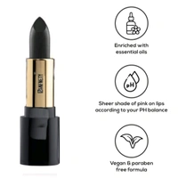 Eenfnety ™ Lipstick PCENFLS001 Black  Lipstick With Glossy Payoff - Long Lasting Nourishment, Enriched With Vitamin E & Jojoba Oil - Vegan & Paraben Free - Real Red
