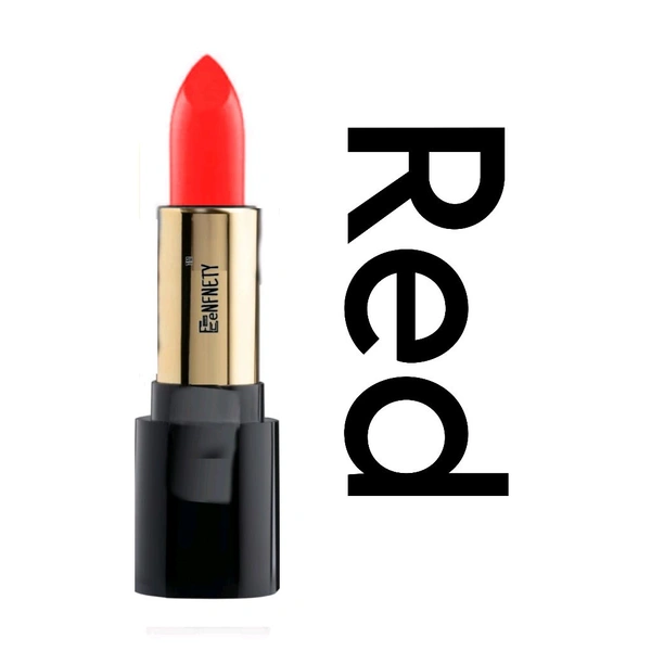 Eenfnety ™ Lipstick PCENFLS001 Black  Lipstick With Glossy Payoff - Long Lasting Nourishment, Enriched With Vitamin E & Jojoba Oil - Vegan & Paraben Free - Red