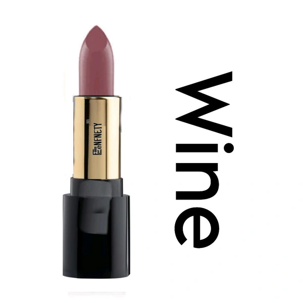 Eenfnety ™ Lipstick PCENFLS001 Black  Lipstick With Glossy Payoff - Long Lasting Nourishment, Enriched With Vitamin E & Jojoba Oil - Vegan & Paraben Free - Wine
