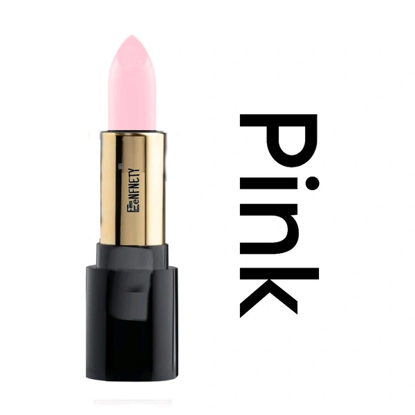 Eenfnety ™ Lipstick PCENFLS001 Black  Lipstick With Glossy Payoff - Long Lasting Nourishment, Enriched With Vitamin E & Jojoba Oil - Vegan & Paraben Free - Pink