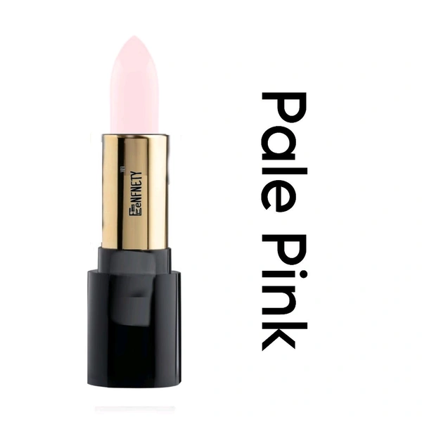 Eenfnety ™ Lipstick PCENFLS001 Black  Lipstick With Glossy Payoff - Long Lasting Nourishment, Enriched With Vitamin E & Jojoba Oil - Vegan & Paraben Free - Pale Pink
