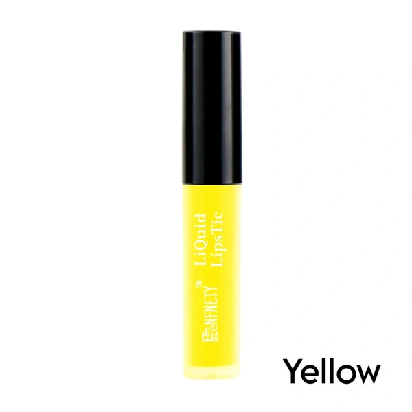 Eenfnety ™ Matte PCENFLL001 Lip Liquid, Black  - Yellow