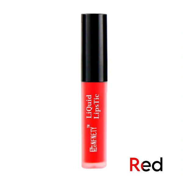 Eenfnety ™ Matte PCENFLL001 Lip Liquid, Black  - Red