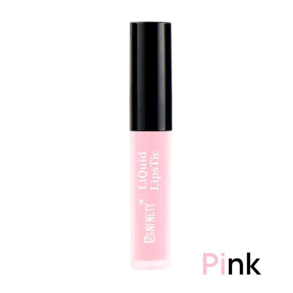 Eenfnety ™ Matte PCENFLL001 Lip Liquid, Black  - Pink