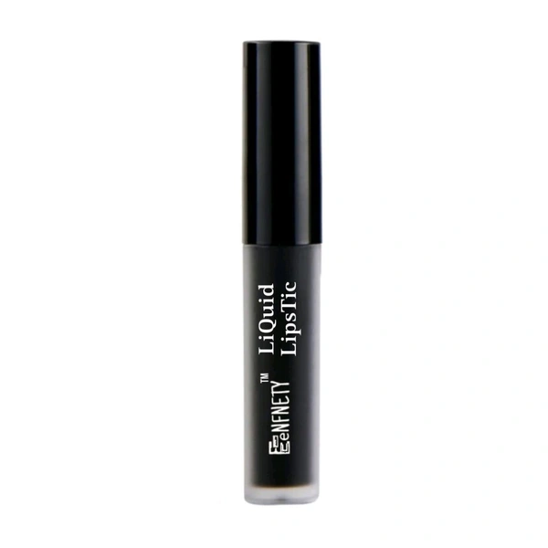 Eenfnety ™ Matte PCENFLL001 Lip Liquid, Black  - White