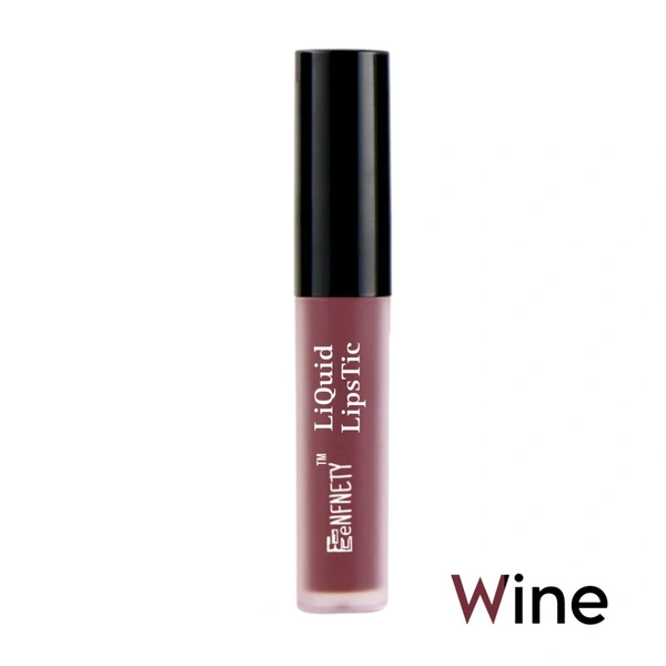 Eenfnety ™ Matte PCENFLL001 Lip Liquid, Black  - Wine