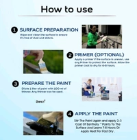 Eenfnety ™ Paints PCENFP0001 Black 50 ml High Gloss Finish Paint for Interior Exterior Metal & Wood Surfaces with Fast Drying Anti-Rust & Complete Coverage .  - Trial Pack, Levender