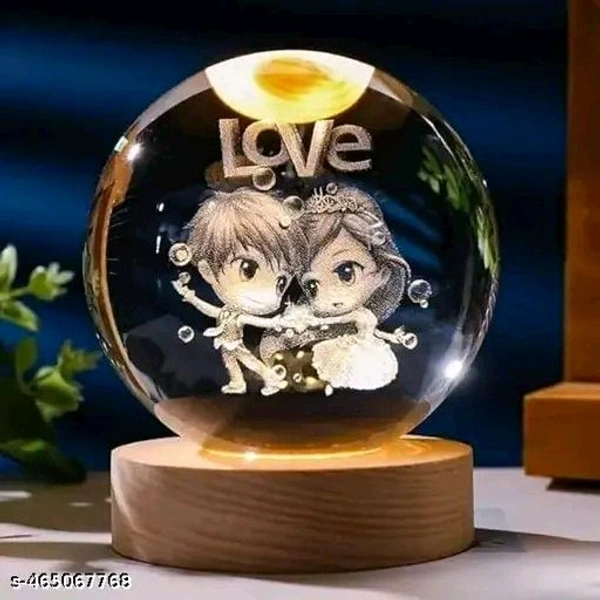 3D Galaxy PCENFAP010 Crystal Ball Night Lamp,Creative Engraved Crystal Ball Night Light, USB Table LED Wooden Crystal Ball for Home Decoration Birthday Gift for Teens, Boys, Girls (Galaxy)(Warm White)Name: 3D Galaxy Crystal Ball Night Lamp,Creative Engraved Crystal Ball Night Light, USB Table LED Wooden Crystal Ball for Home Decoration Birthday Gift for Teens - Kid Couple