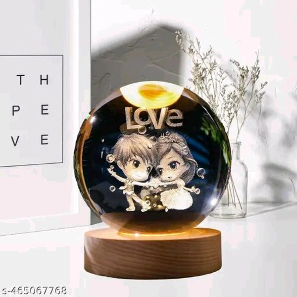 3D Galaxy PCENFAP010 Crystal Ball Night Lamp,Creative Engraved Crystal Ball Night Light, USB Table LED Wooden Crystal Ball for Home Decoration Birthday Gift for Teens, Boys, Girls (Galaxy)(Warm White)Name: 3D Galaxy Crystal Ball Night Lamp,Creative Engraved Crystal Ball Night Light, USB Table LED Wooden Crystal Ball for Home Decoration Birthday Gift for Teens - Kid Couple