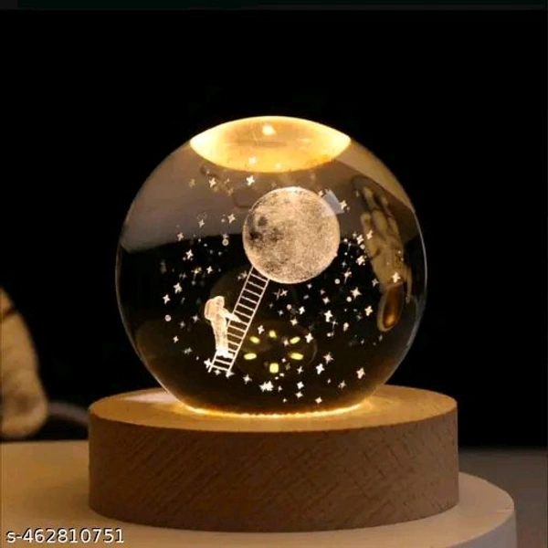 3D Galaxy PCENFAP010 Crystal Ball Night Lamp,Creative Engraved Crystal Ball Night Light, USB Table LED Wooden Crystal Ball for Home Decoration Birthday Gift for Teens, Boys, Girls (Galaxy)(Warm White)Name: 3D Galaxy Crystal Ball Night Lamp,Creative Engraved Crystal Ball Night Light, USB Table LED Wooden Crystal Ball for Home Decoration Birthday Gift for Teens - Santa Claus