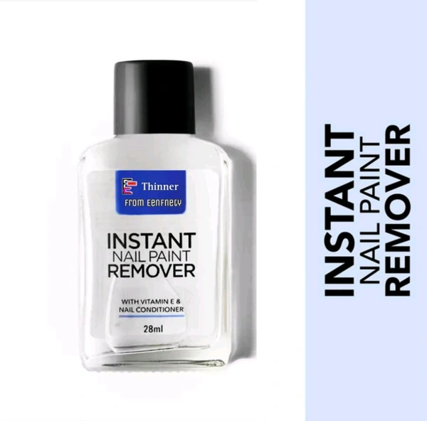 Eenfnety ™ Nail Paint Remover PCENFNPR01 , 28ml - Moisturizing, Acetone Free, with Vitamin E & Glycerin for Nourished, Stain Free Nails - Quick, Effective, Gentle Nail Polish Remover for All Types of Nail Polish