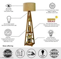 Classy PCENFAP016 wooden floor stool lamps for decor your home shade colour beige with LED bulb and 1.75 meter wire 
Name: Classy wooden floor stool lamps for decor your home shade colour beige with LED bulb and 1.75 meter wire 
 