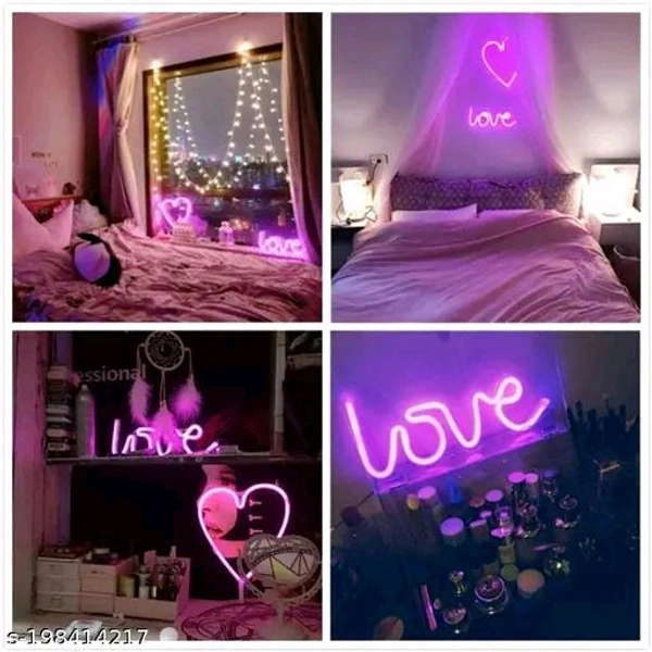 BM Love PCENFAP022 Neon Led Light Sign for Love Room Decoration Accessory, Table Decoration, Gifts, Night Light with (USB+Battery)(WARM WHITE) || Love light lamp || Love Neon Lights || Love Lighting gift ||Love Lights || Love Neon Light
 