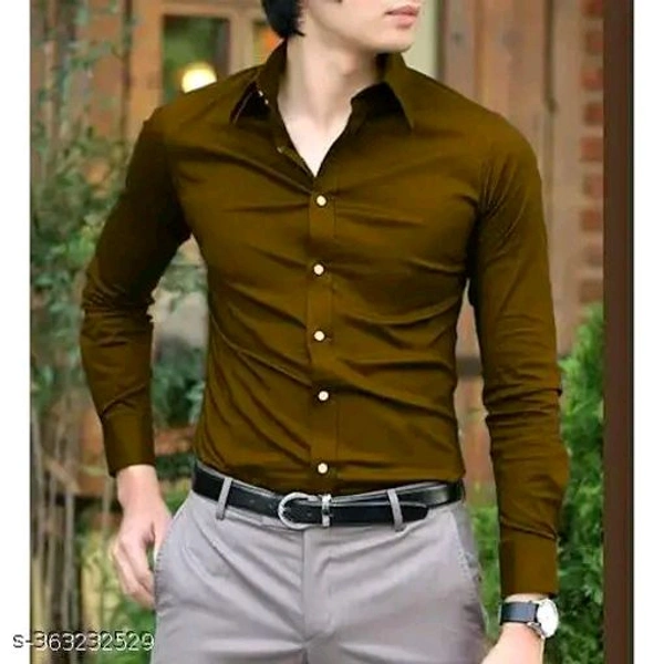 Eenfnety ™ PCENFCL001 SHIRT'S FOR MEN 
Name: Eenfnety ™ SHIRT'S FOR MEN 
Fabric: Cotton Blend
Sleeve Length: Long Sleeves
Pattern: Solid
  - Brown, S