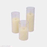 LED PCENFAP025 candle in a transparent cup, 3 pcs set, Flickering flame, Premium & elegant candles for home decor, festive & diwali decor
Name: LED candle in a transparent cup, 3 pcs set, Flickering flame, Premium & elegant candles for home decor, festive & diwali decor