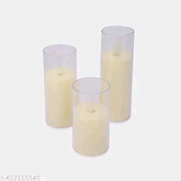 LED PCENFAP025 candle in a transparent cup, 3 pcs set, Flickering flame, Premium & elegant candles for home decor, festive & diwali decor
Name: LED candle in a transparent cup, 3 pcs set, Flickering flame, Premium & elegant candles for home decor, festive & diwali decor