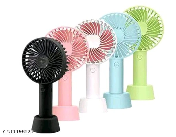 Pack of 1 -  PCENFAP026 Mini portable hand Fan for this summer  - multicolor - Black