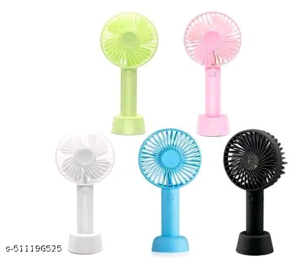 Pack of 1 -  PCENFAP026 Mini portable hand Fan for this summer  - multicolor - Black