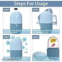 ice Roller PCENFAP027 for Face, Eyes and Neck, Brighten Skin & Enhance Your Natural Glow, Reusable Facial Treatment to Tighten & Tone Skin & De-Puff The Eye Area, Cryotherapy for Face PACK OF 3 combo
 