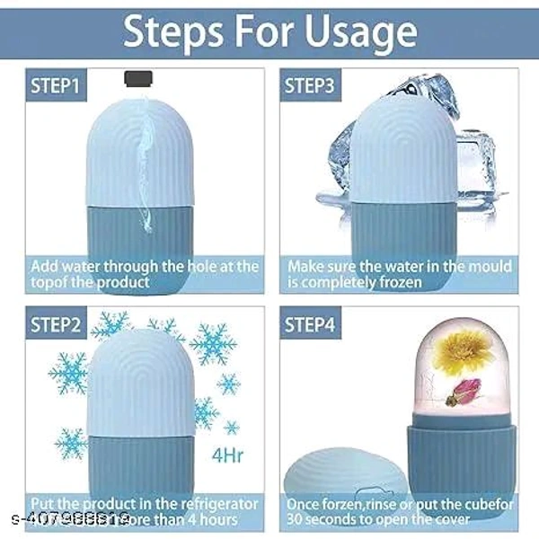 ice Roller PCENFAP027 for Face, Eyes and Neck, Brighten Skin & Enhance Your Natural Glow, Reusable Facial Treatment to Tighten & Tone Skin & De-Puff The Eye Area, Cryotherapy for Face PACK OF 3 combo
 