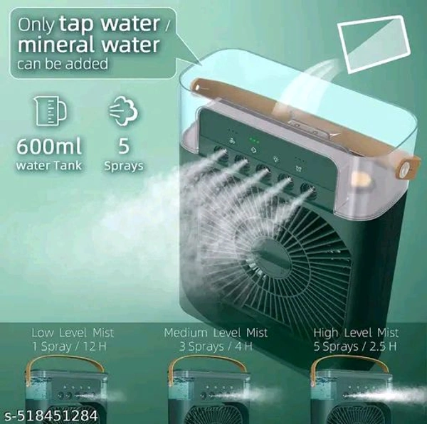 Portable PCENFAP031  Mini  Cooler | Small Personal Conditioner for Room Cooling | Mini AC with Water Tank & USB Powered | Arctic Portable Cooling Fan for Home, Office, Kitchen, and Travel Use.
  - Teal