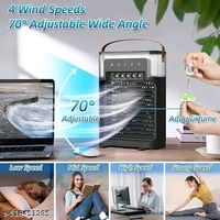 Portable PCENFAP031  Mini  Cooler | Small Personal Conditioner for Room Cooling | Mini AC with Water Tank & USB Powered | Arctic Portable Cooling Fan for Home, Office, Kitchen, and Travel Use.
  - Black