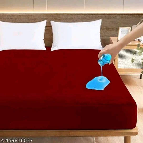 Mattress PCENFAP035 Protector
Name: Mattress Protector
Material: Cotton
Pattern: Solid
Water Resistance Level: Waterproof
  - Bright Red, Double Bed