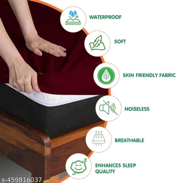 Mattress PCENFAP035 Protector
Name: Mattress Protector
Material: Cotton
Pattern: Solid
Water Resistance Level: Waterproof
  - Bright Red, Double Bed