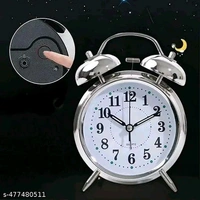 Twin Bell PCENFAP037 Analog Display Table Alarm Clock with Night Led Light 
Name: Twin Bell Analog Display Table Alarm   - White