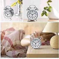 Twin Bell PCENFAP037 Analog Display Table Alarm Clock with Night Led Light 
Name: Twin Bell Analog Display Table Alarm   - White