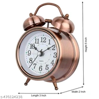 Twin Bell PCENFAP037 Analog Display Table Alarm Clock with Night Led Light 
Name: Twin Bell Analog Display Table Alarm   - Brown