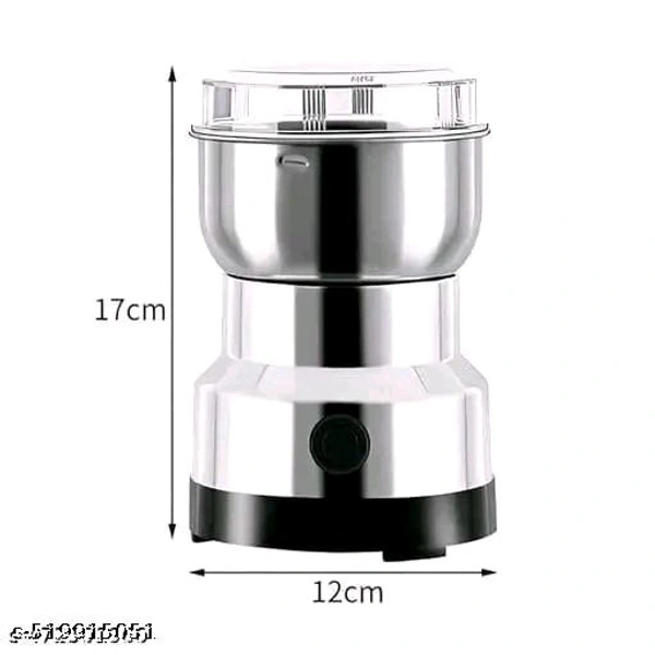 Spice Grinder PCENFAP043 Portable -Electric Grain Mill Grinder Stainless Steel Dry Grain Spices Cereals Seasonings Coffee Bean Grinder Machine (Pack  
