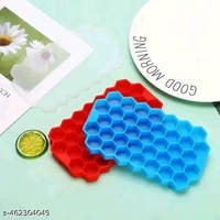 Crockdox® PCENFAP046 Honey Freezer Tray 37  Ice Cube Mould Flexible Tray for Freezer, Chocolate Cake Maker, Ice Trays for Chilled Drinks, Reusable(Pack of 4 Multi colour)
 