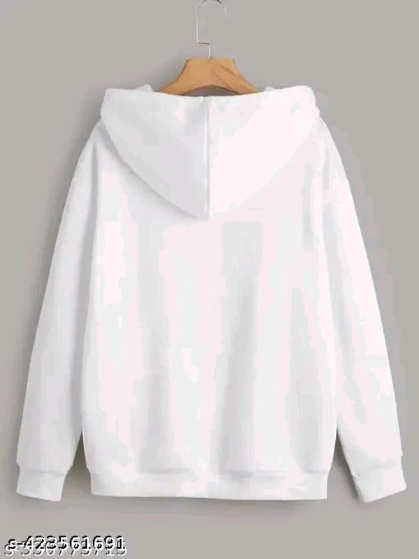 Eenfnety ™  Eenfnety ™  PCENFCL011 Men and Women Hoodie Cotton  - M, White