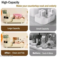 Rotating PCENFAP050 Makeup Organizer For Vanity, 360° Rotating Bathroom Organizer, Cosmetic Toiletries Perfume Storage Organizer for Dressing Table Countertop Bedroom Bathroom Makeup Room (ivory)
  - Beige