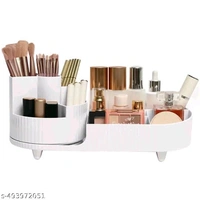 Rotating PCENFAP050 Makeup Organizer For Vanity, 360° Rotating Bathroom Organizer, Cosmetic Toiletries Perfume Storage Organizer for Dressing Table Countertop Bedroom Bathroom Makeup Room (ivory)
  - White