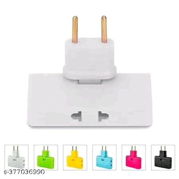 FreshDcart PCENF5284 3 in 1 Rotatable Socket Converter - Multifunctional Travel Plug Adapter with Foldable Portable Charging Sockets, Suitable for Home, Office, and Travels (Multicolored, Pack of 1)
 