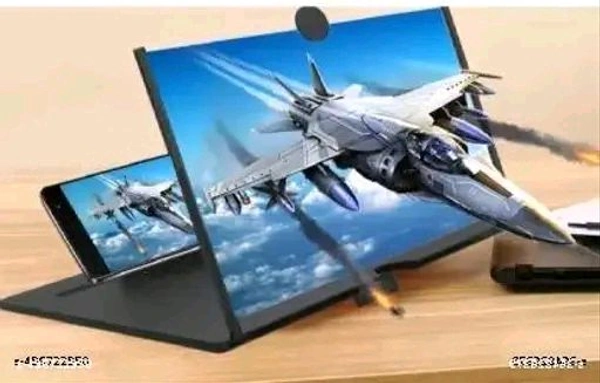 Mobile PCENF5419 Phone Holder With Video Screen Amplifier, Mobile Phone 3D Screen Magnifier, Mobile video screen larger, mobile big screen, mobile screen, home theatre, home projector,  