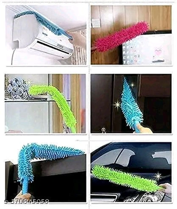 Flexible PCENFAP059 Feather Magic Microfiber Cleaning Duster Brush with Extendable Rod, Dust Cleaner  