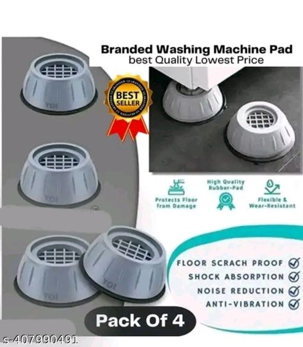 Washing PCENFAP060 Machine Anti-Vibration Feet Pads for Washing Machine, Washer and Dryer Anti-Vibration Pads with Suction Cup, Anti Walk Pads  