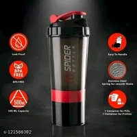 Premium PCENFAP061 Gym Shaker Bottle for Protein Shake with 2 Storage Compartment  ||Gym Shaker|| Water Bottle||Workout Bottle|| Gym Bottle||  - Red