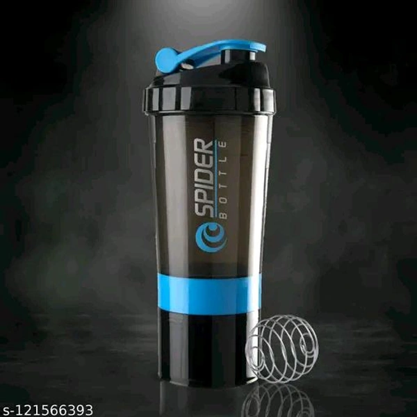 Premium PCENFAP061 Gym Shaker Bottle for Protein Shake with 2 Storage Compartment  ||Gym Shaker|| Water Bottle||Workout Bottle|| Gym Bottle||  - Blue