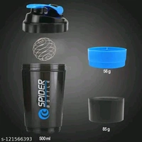Premium PCENFAP061 Gym Shaker Bottle for Protein Shake with 2 Storage Compartment  ||Gym Shaker|| Water Bottle||Workout Bottle|| Gym Bottle||  - Blue